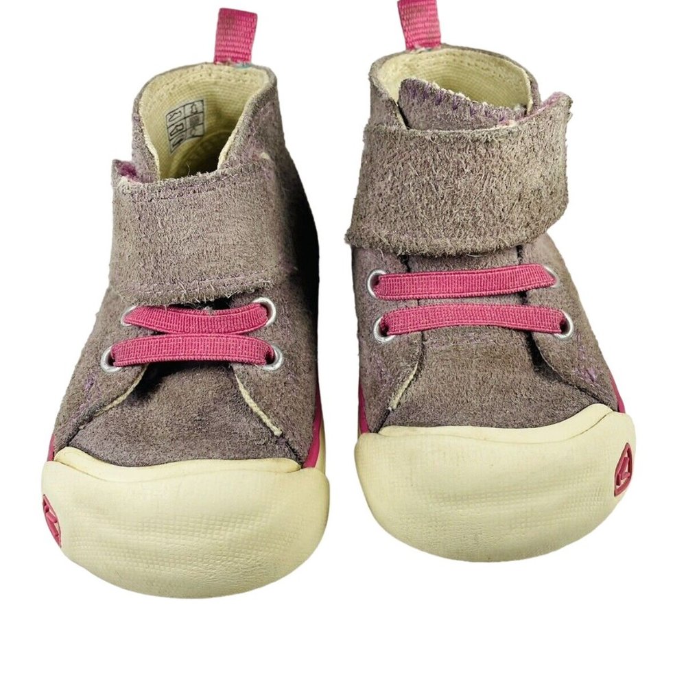 Keen Coronado High Top Pink Purple Suede Sneaker Shoes SZ 4 Toddler Non Marking - Picture 3 of 12